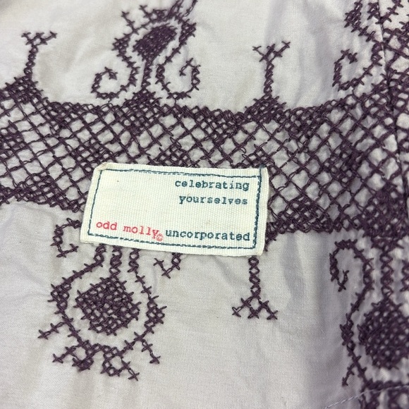 Anthropologie Odd Molly Embroidered Dress Size 2 - Picture 9 of 16